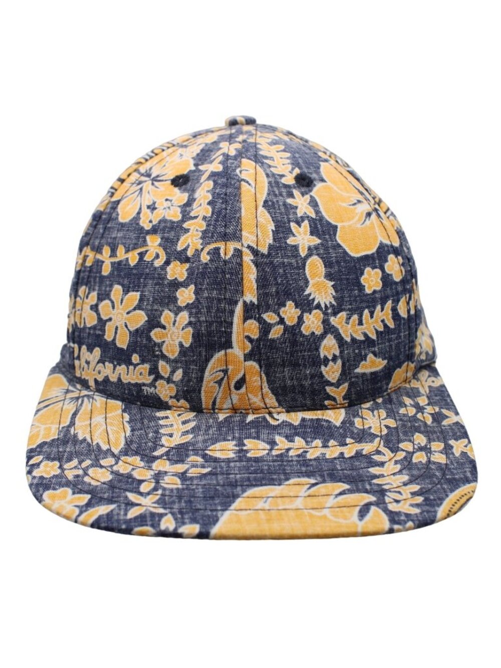 California Cal State Berkley Blue Gold Hawaiian Snapback Hat Ke Nui Hula Girl